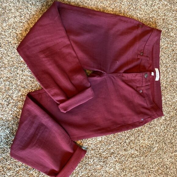 NWOT Lila Ryan Red Bootleg Business Casual Jean Size 29/ US 8 - Picture 2 of 12